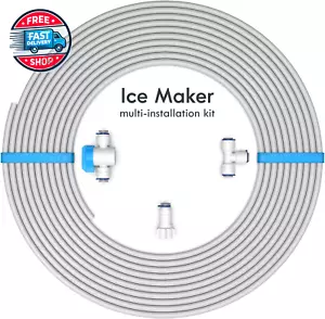 Universal Ice Maker Water Line Kit. Installation Kit for Standard 1/4" - Picture 1 of 12