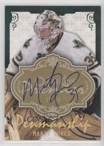 2008-09 O-Pee-Chee Premier Penmanship Gold Spectrum /25 Marty Turco #PP-MT Auto