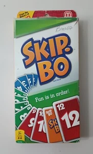 Skip Bo Card Game Mattel #42050 Complete Ages 7+ 2 to 6 Players 2011 - Picture 1 of 4