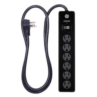 GE 6 Outlet Surge Protector with 4 ft. Cord - Image 1 of 4