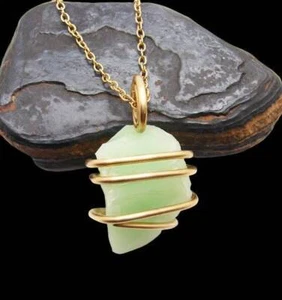 Gorgeous Genuine Monatomic Andara Crystal Pendant Bronze Gold #6004 - Picture 1 of 3