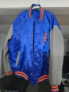 Majestics Mens XXL New York Mets Baseball Bomber Jacket - Picture 1 of 3