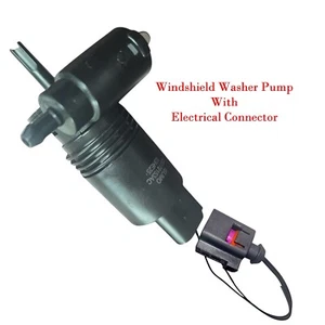 Windshiled Washer Pump + Connector Front - Rear  Fits Audi BMW Checrolet Ford & - Bild 1 von 9
