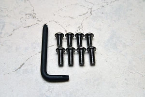 Anti-Theft *BLACK NICKEL* Security Screws for LEXUS FRONT & REAR License Frame - Picture 1 of 7