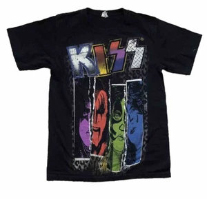 KISS Men’s RARE Short Sleeve Crew Neck Black T-Shirt Size Small - Picture 1 of 5