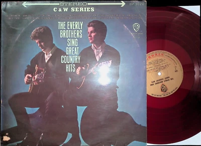 Everly Brothers Sing Great Country Hits Japan Red Vinyl LP 1963 Warner + Insert - Image 1 of 4