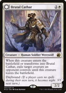 Brutal Cathar // Moonrage Brute (007) Innistrad: Midnight Hunt MID MTG Magic - Picture 1 of 2
