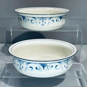 Lenox Chinastone Country Blau Suppe Müslischale Set 885876 Zwei 6,25" Durchmesser - Bild 1 von 8