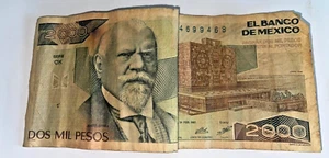 Single CIRCULATED Mexico Banknote 2000 Pesos Paper Money Mexican bills 2 Mil Pes - Picture 1 of 6