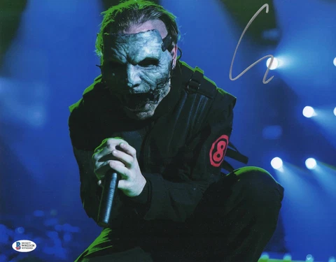 COREY TAYLOR SIGNED AUTOGRAPH 'SLIPKNOT' 'STONE SOUR' 11X14 PHOTO BECKETT 193 Cover