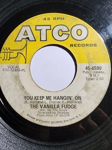 VANILLA FUDGE You Keep Me Hanging On 456495 7" 45rpm 1967 GOOD F200 - Picture 1 of 2