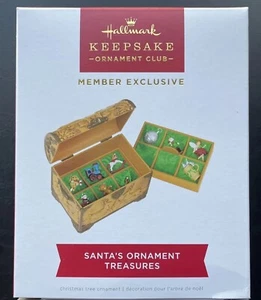 2023 Hallmark KOC Member Exclusive Keepsake Ornament Santa's Ornament Treasures - Bild 1 von 14