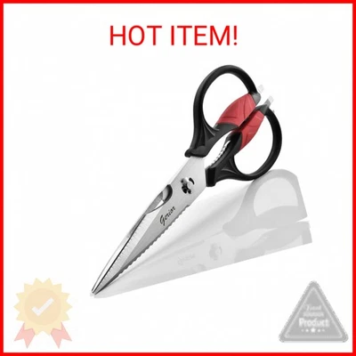 GERIOR Kitchen Scissors - Heavy Duty Utility Come Apart Kitchen Shears for Chicken, Mea