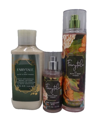 BATH & BODY WORKS FAIRYTALE Fragrance Mist  Travel Mist Lotion (3 PACK SET) HTF - Image 1 of 4