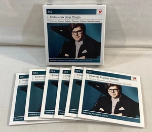 EMANUEL AX PLAYS CHOPIN CONCERTOS SONATAS BALLADES & MORE SONY 6 CD SET LN - Imagen 1 de 9