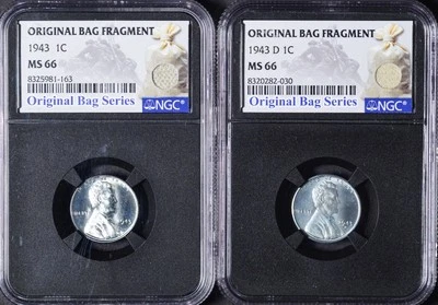1943 Lincoln Cents NGC MS 66 - Image 1 of 2