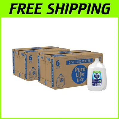 Life Distilled Water – 12 x 1 Gallon Bottles, Ideal for Appliances & Hydration - Image 1 of 4