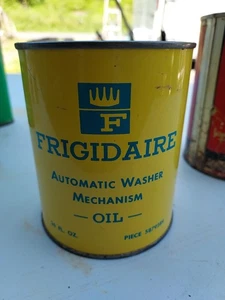 Mecanismo de lavadora Frigidaire vintage lata de aceite lavadora COMPLETO 26 oz. - Imagen 1 de 7