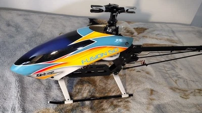 Outrage Fusion 50 FBL RC Electric Heli 6s ,Castle 120amp ESC, Scorpion Motor - Image 1 of 4