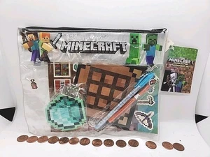 Minecraft Doodle Pad Schreibwaren Set - Tasche, Doodle Pad, Radierer, Gelstift, Bleistift - Bild 1 von 17