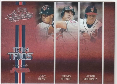 Hafner Martinez Playoff Absolute Memorabilia 2005 TRIOS FOIL/125 - #6 Indios Foto 1 de 2