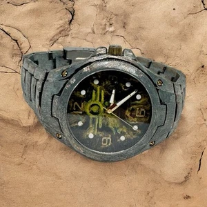 Fallout Custom Metal Mod Hand Painted Dial Watch New Battery & Mineral Glass 1/1 - Picture 1 of 12