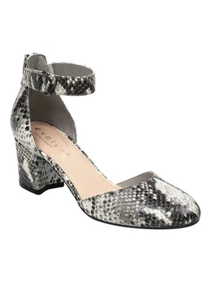 Zapatos de salón EASY SPIRIT EVOLVE para mujer gris con estampado de serpiente de cuero cristal 6,5 Foto 1 de 4