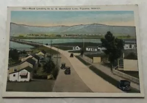 Road Leading To U.S. Boundary Line, Tijuana, Mexico. Postcard (A3) - Picture 1 of 2