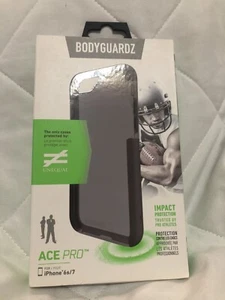 Funda de protección contra impactos BodyGuardz Ace Pro iPhone 6S y 7 - negra - NUEVA - Imagen 1 de 3