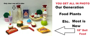 18" Muñeca Comida Miniatura Plantas Cupcakes 18 Pulgadas Plátano Ce Crema Hamburguesa - Imagen 1 de 3