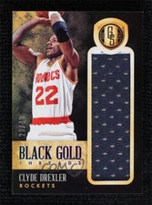 2013-14 Panini Gold Standard Black Gold Threads Relic 28/49 Clyde Drexler HOF