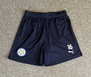 Pantalones cortos de entrenamiento Tom Lawrence usados/edición Leicester City 2017/18, medianos, #16, en muy buena condición - Imagen 1 de 5