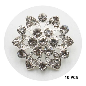 10pcs Flower Claw Clothes Sewing Accessory Trim Stones Wedding Clothing - Picture 1 of 8