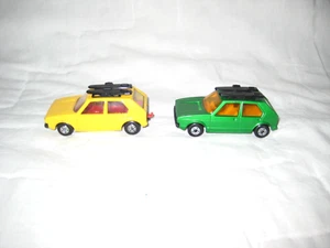 VNM 1976 Matchbox #7 VW Golf Lot with Yellow & Green Volkswagens w Surf Boards - Picture 1 of 6