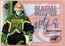 2005-06 Upper Deck Ice Glacial Graphs #GGMT Marty Turco AUTO - Dallas Stars