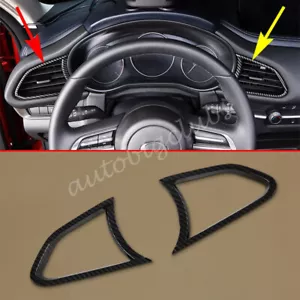 Accesorio de embellecedores de cubierta de ventilación de CA frontal de fibra de carbono para Mazda CX-30 2020-2023 - Imagen 1 de 6