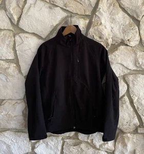 Double Diamond Jacket Black Soft Shell Fleece Lining Womens Size Medium - Picture 1 of 5