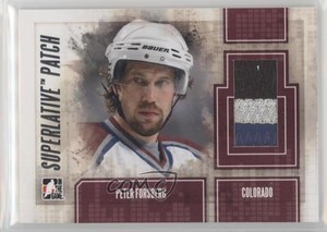 2012-13 ITG Superlative Volume 3 Silver /19 Peter Forsberg #SP-26 Patch HOF