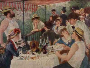 A4 Photo Renoir Pierre Auguste Rowers at Luncheon Print Poster - Picture 1 of 1