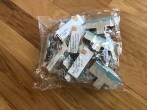 Horizon Group USA Deko Haken/Clips Holz Wandhalterungen 10er Set Aqua Neu! - Bild 1 von 6