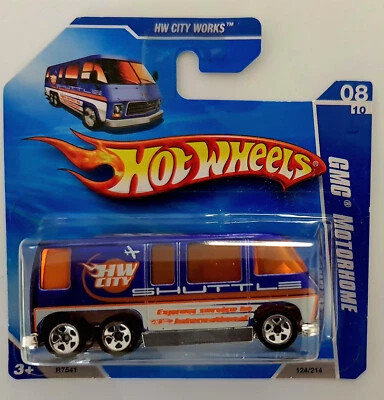 Hot Wheels Rare Find GMC Motorhome HW City Works Shuttle 1:64 Diecast Iron S/C - Image 1 of 4