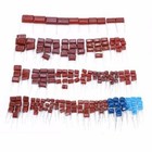 200PCS 630V 0.001uf~2.2uf CBB Metal Film Capacitors Assortment Kit 25 Values AO