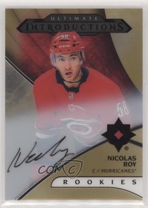 2018-19 Ultimate Collection Introductions Gold Nicolas Roy #UI-16 Rookie Auto RC