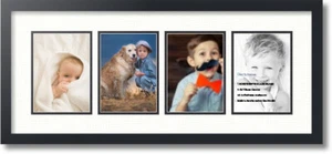 ArtToFrames Collage Mat Picture Photo Frame - 4 5x7" Openings in Satin Black 15 - Picture 1 of 62