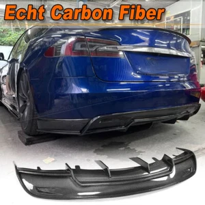 Spoiler diffusore posteriore in carbonio per Tesla Model S 2012-2015 - Foto 1 di 10