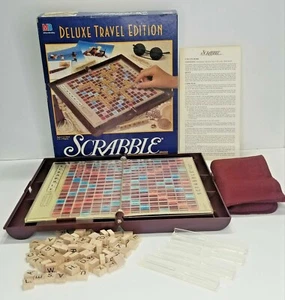 SCRABBLE Deluxe Travel Edition Brettspiel Vintage 1990 - Bild 1 von 9