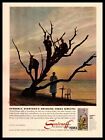 1960 Smirnoff Vodka Gimlets Men In Suits On Beach Tree Limbs Vintage Print Ad