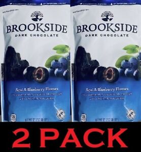 2x Brookside Dark Chocolate ACAI & BLUEBERRY FLAVORS 32 Oz Bag - 2 PACK
