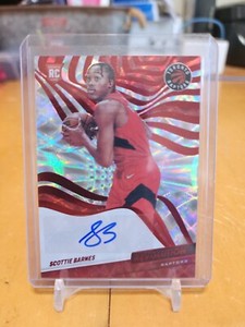 2021-22 Panini Revolution - Rookie Autographs Asia Red #RA-SBN Scottie Barnes