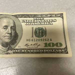 2006 $100 Hundred Dollar Bill Rare Federal Reserve Note Vintage 17 years old - Picture 1 of 10